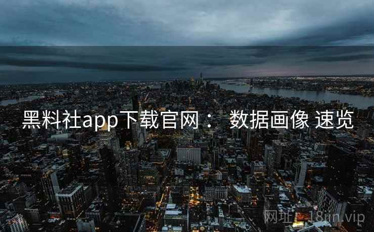 黑料社app下载官网 ： 数据画像 速览
