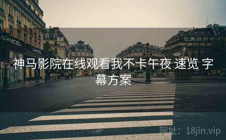 神马影院在线观看我不卡午夜 速览 字幕方案