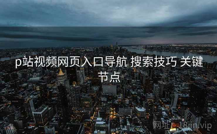 p站视频网页入口导航 搜索技巧 关键节点