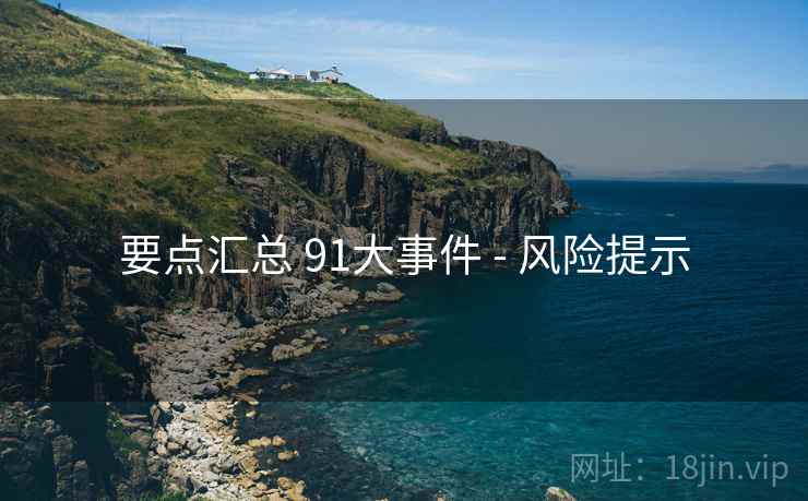 要点汇总 91大事件 - 风险提示