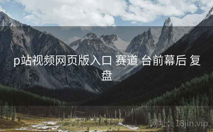 p站视频网页版入口 赛道 台前幕后 复盘