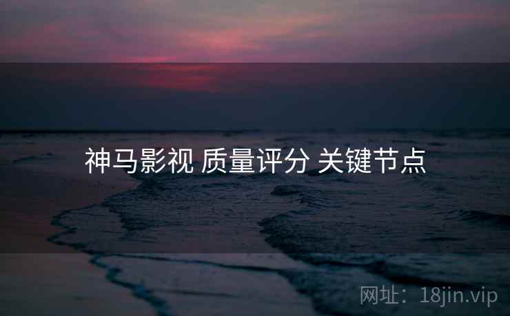 神马影视 质量评分 关键节点