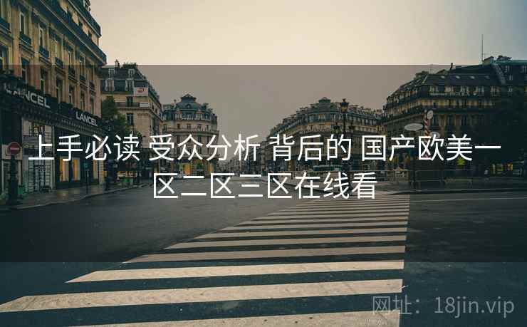 上手必读 受众分析 背后的 国产欧美一区二区三区在线看  第2张