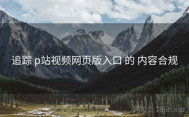 追踪 p站视频网页版入口 的 内容合规