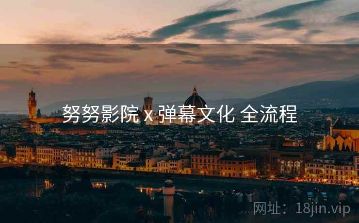 努努影院 x 弹幕文化 全流程